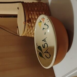 🌶️  CASA -U-BETCHA 🌶️  CERAMIC 🌶️  ART  🌶️ CHILLI PEPPER Large BOWL NPLVC